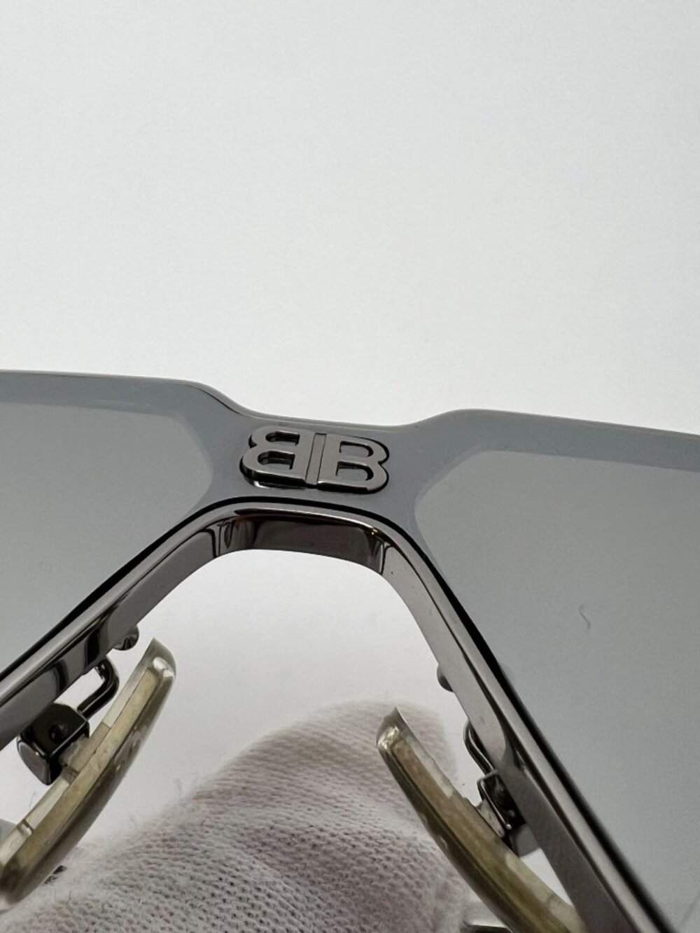 BALENCIAGA Silver Shield 2.0 Metal Frame Sunglasses BB0192S - Picture 5 of 9